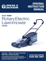 Spear & Jackson 37cm Corded Rotary Lawnmower Owner's manual