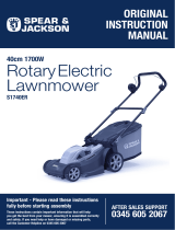 Spear & Jackson 40cm Corded Rotary Lawnmower Owner's manual
