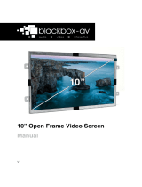 Blackbox-av HD 10″ Open Frame Video Screen & Media Player Owner's manual