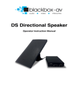 Blackbox-av DS Directional Speaker Owner's manual