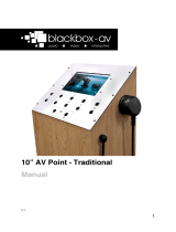 Blackbox-av 10″ AV Point – Traditional Owner's manual