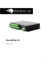 Blackbox-av SoundClip-16, 16 button, Looping or PIR Owner's manual