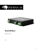 Blackbox-av SoundClip-2, 2 Button, Looping or PIR Owner's manual