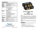 MuxLab 12G-SDI 1x4 Splitter, 4K60 Operating instructions
