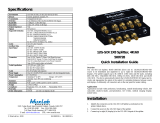 MuxLab 12G-SDI 1x8 Splitter, 4K60 Operating instructions