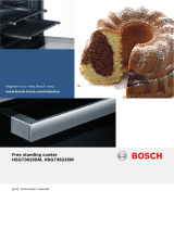 Bosch GAS RANGE COOKER Operating instructions