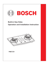 Bosch Gas built-in hob Operating instructions