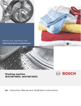 Bosch washing machine Operat./Install.Instruct./Program table
