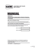 Keating Hot Plate Electric Owner's manual