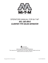 Mi-T-M WCL-30D-0M10 Clarifier Solids System Owner's manual