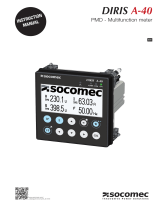 Socomec DIRIS A-40 Operating instructions