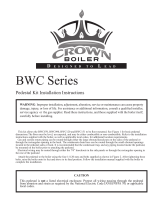 Crown Boiler Bimini Residential BWC Pedestal User manual