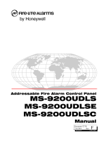 Fire-Lite MS-9200UDLS/E User manual