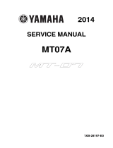 Yamaha 2014 MT-07 User manual