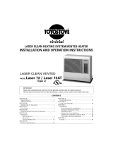 Toyostove Laser 73AT Type M Installation And Operation Instructions Manual