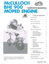 McCulloch BHE 900 Owner's manual