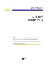 LG L1510P Owner's manual