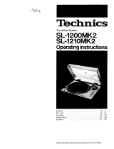 Technics SL-1200MK2 Owner's manual