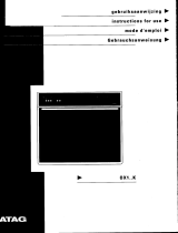 Atag OX111K Owner's manual