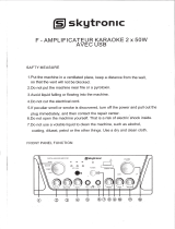 SKYTRONIC 103.134 Karaoke Amplifier Owner's manual