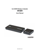 ATEN 5 x 2 HDMI Wireless Extender (1080p@30m User manual