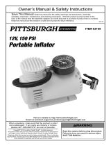 Pittsburgh Automotive Item 63109 Owner's manual