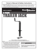 HAUL MASTER 2000 LB. A-Frame Trailer Jack Owner's manual