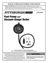 Pittsburgh Automotive Item 62637 Owner's manual