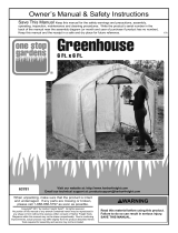 One Stop Gardens Greenhouse 6 Ft. X 6 Ft. Owner's manual