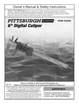 Pittsburgh Item 62569 Owner's manual