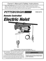 Pittsburgh Automotive Item 62770 Owner's manual