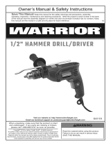 WARRIOR Item 64119 Owner's manual