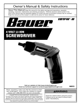 Bauer Item 64313 Owner's manual
