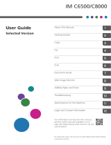 Lanier IM C8000 User guide