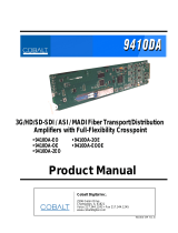 Cobalt Digital 9410DA-EO 3G/HD/SD-SDI / ASI / MADI Fiber EO Transport/Distribution Amplifier User manual