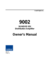 Cobalt Digital 9002 User manual