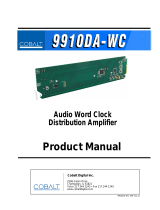 Cobalt Digital 9910DA-WC Audio Word Clock Distribution Amplifier User manual