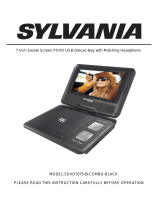 Sylvania SDVD7075-B-COMBO-BLACK Owner's manual