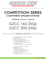 Ground Zero GZCC 165.2SQL Owner's manual