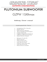 Ground-Zero GZPW 15XXmax Owner's manual