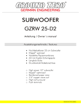 Ground Zero GZRW 25-D2 Owner's manual