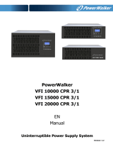 PowerWalker VFI 10000 CPR 3/1 BX Owner's manual