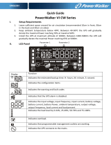 PowerWalker VI 1500 CW IEC UK Quick start guide