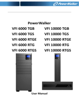 PowerWalker VFI 6000 RTG PF1 Owner's manual