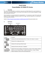 PowerWalker VFI 1500 RMG PF1 UK Quick start guide