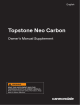 Cannondale Topstone Neo Carbon Owner's manual