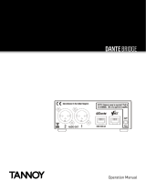 Tannoy VNET2-DANTE BRIDGE Owner's manual