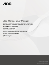 AOC E2770SH Owner's manual