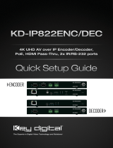 Key Digital KD-IP822ENC/DEC 4K UHD AV over IP Encoder/Decoder User guide