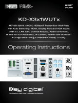 Key Digital KD-X3x1WUTx Operating instructions